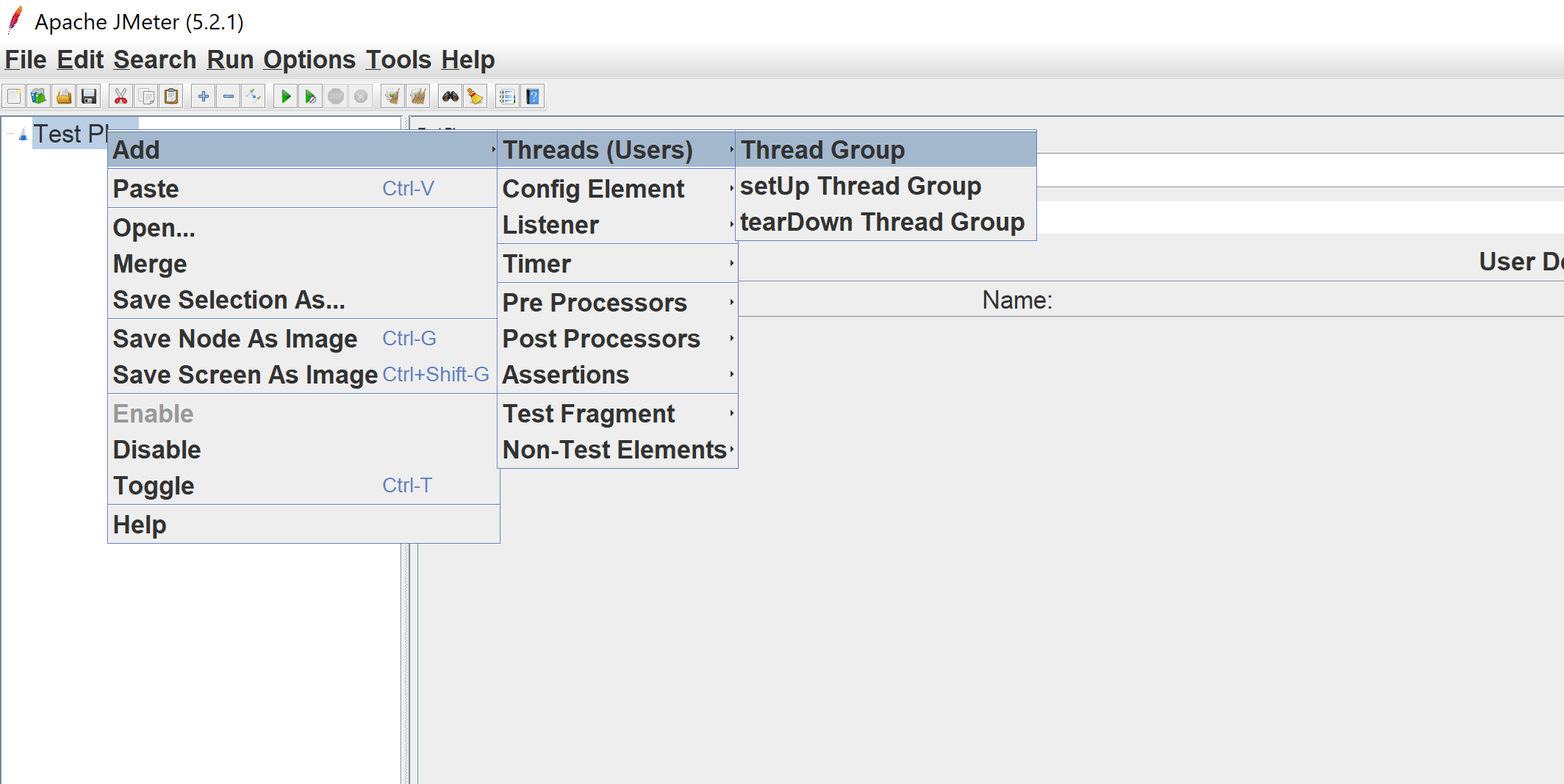 test case apache jmeter